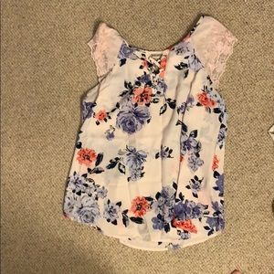 Pink floral top